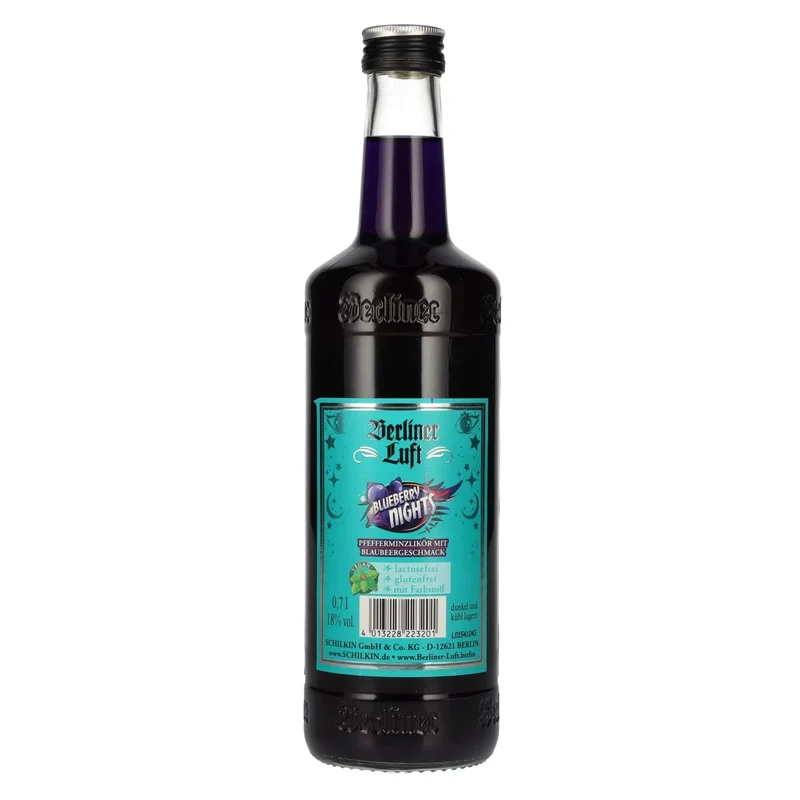 Berliner Luft BLUEBERRY NIGHT Der Frische Pfefferminzlikör 18% Vol. 0,7l