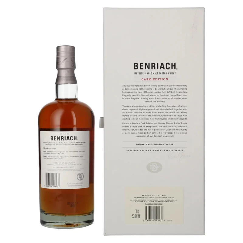 Benriach 27 Years Old Smoky CASK EDITION Oloroso Sherry Vintage 1994 53% Vol. 0,7l in Geschenkbox