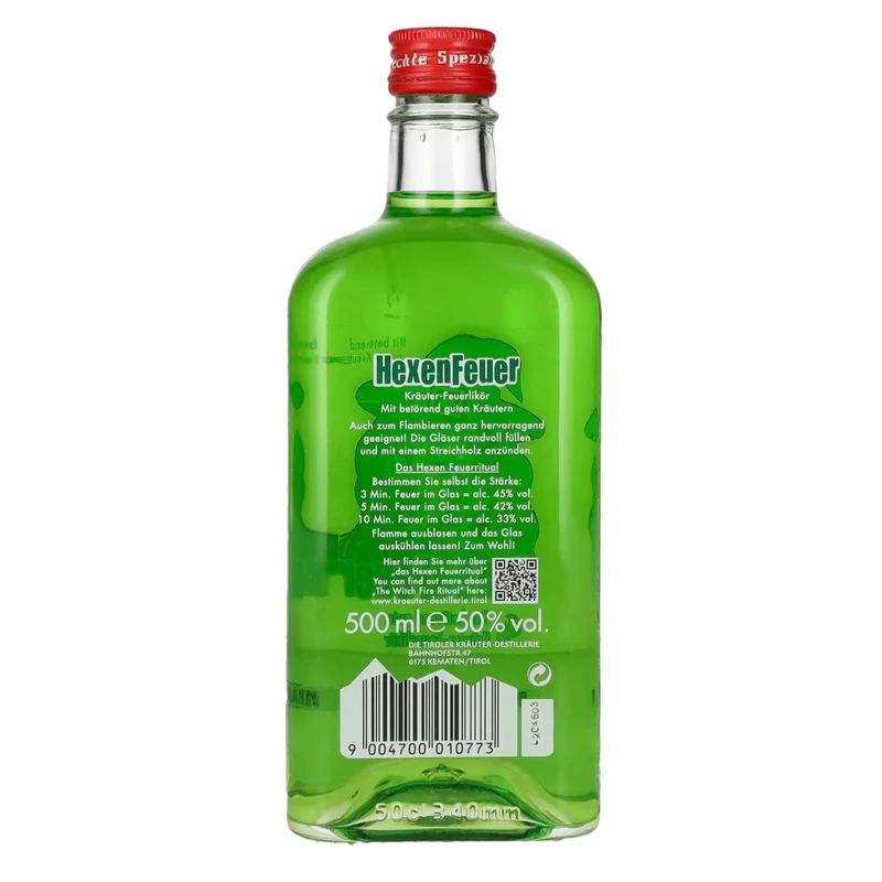 Baumann HexenFeuer Kräuter-Feuerlikör 50% Vol. 0,5l