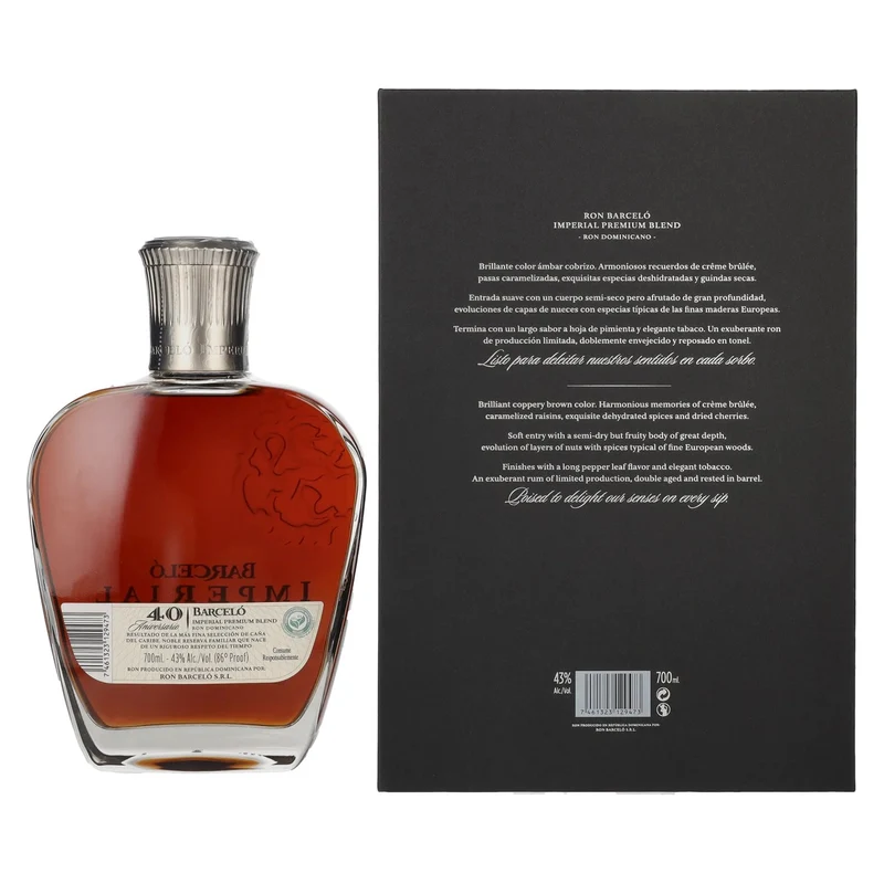 Barceló Imperial 40 Aniversario Ron Dominicano 43% Vol. 0,7l in Geschenkbox