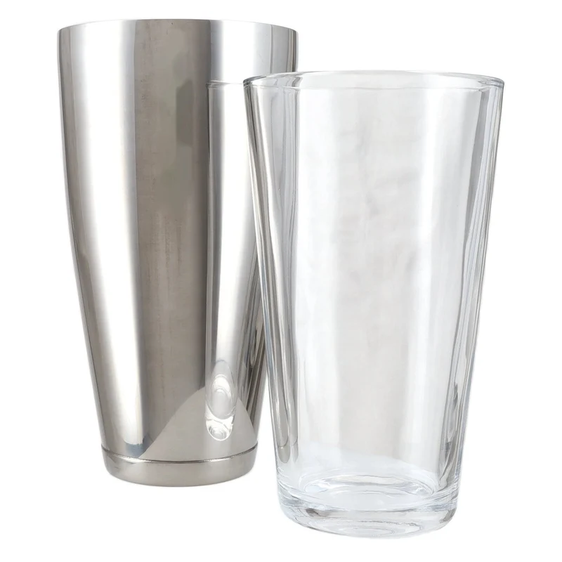 APS Boston Shaker Silber 2-teilig mit Glas