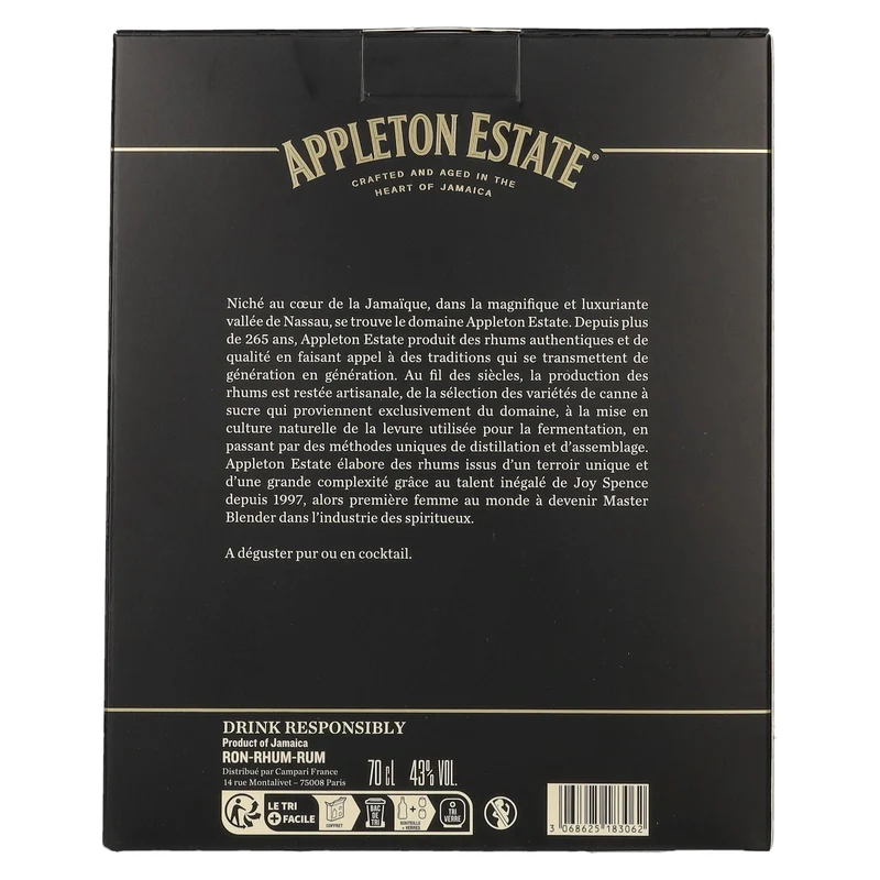 Appleton Estate 12 Years Old Rare Casks Jamaica Rum 43% Vol. 0,7l in Geschenkbox mit 2 Gläsern