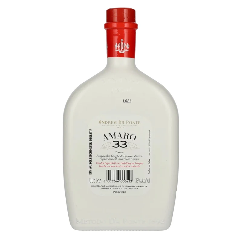 Andrea Da Ponte ADP Amaro 33 Allo Zenzero 33% Vol. 0,5l