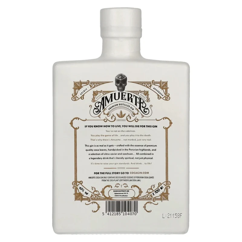 Amuerte COCA GIN - White Edition 43% Vol. 0,7l