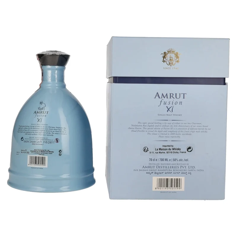 Amrut FUSION XI Single Malt Whisky 50% Vol. 0,7l in Geschenkbox