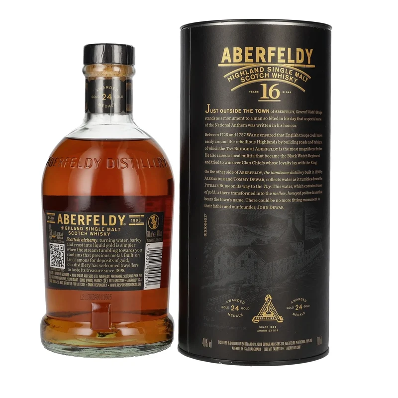 Aberfeldy 16 Years Old Highland Single Malt 40% Vol. 0,7l in Geschenkbox