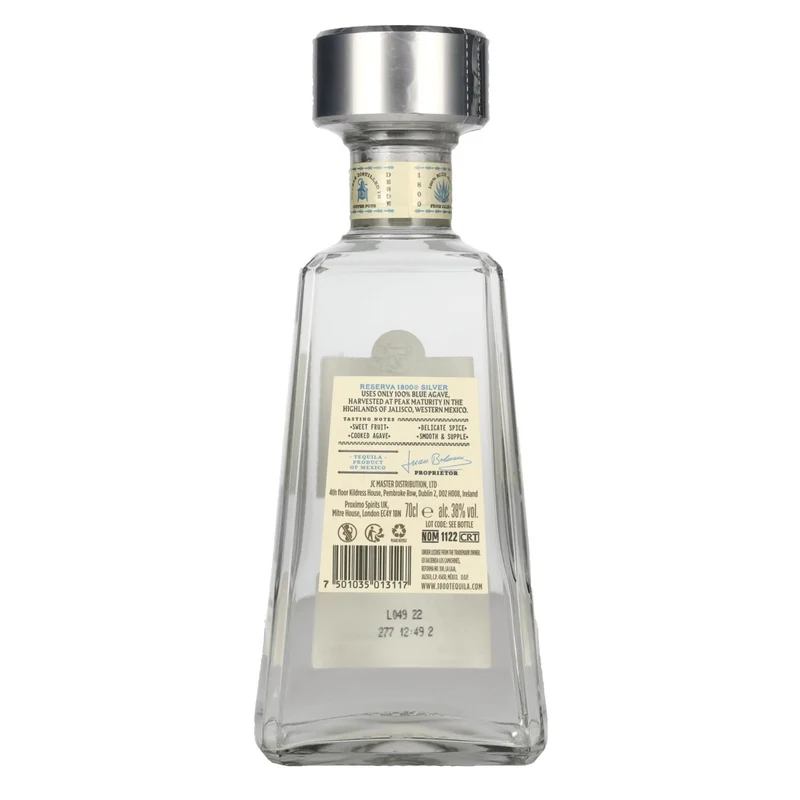 1800 Tequila Reserva SILVER 100% Agave 38% Vol. 0,7l
