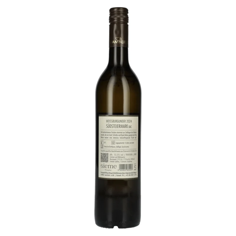 Adam-Lieleg Weissburgunder Südsteiermark DAC 2024 12,5% Vol. 0,75l
