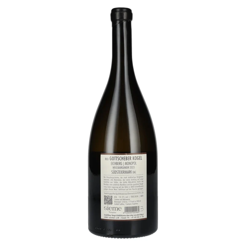 Adam-Lieleg Weissburgunder Ried Gottscheber Südsteiermark DAC 2023 13,5% Vol. 1,5l