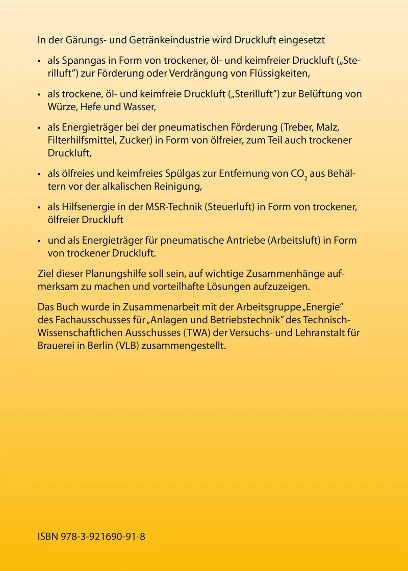 Druckluft in der Brauerei