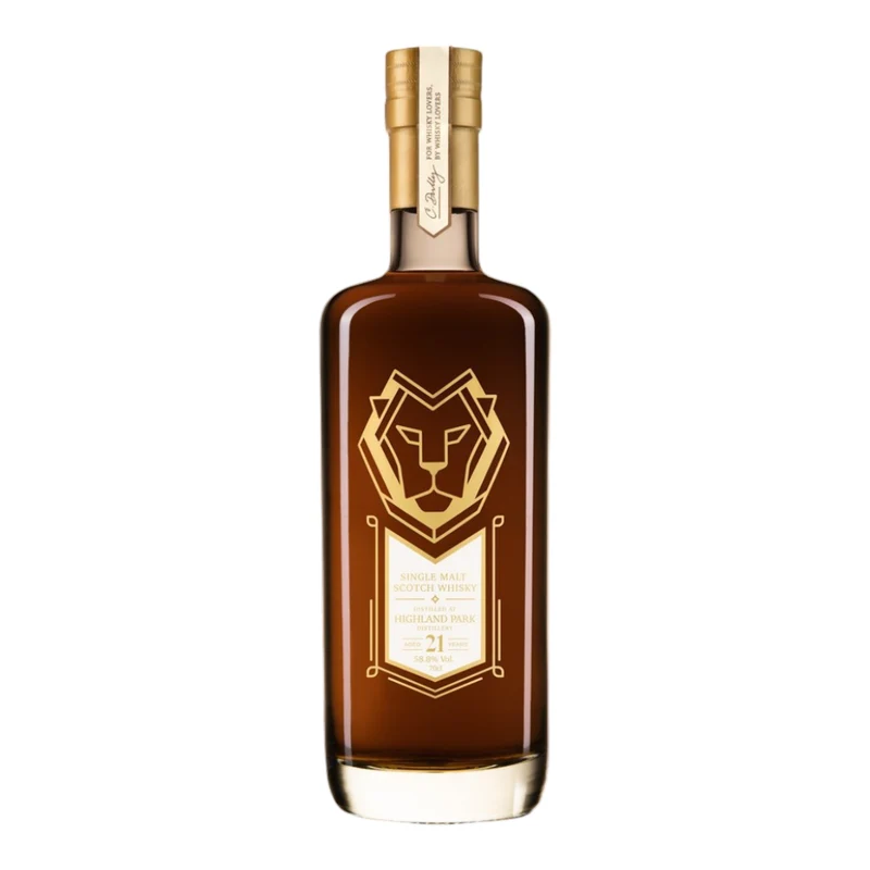 Highland Park 21 Jahre - C. Dully Selection - Map Label