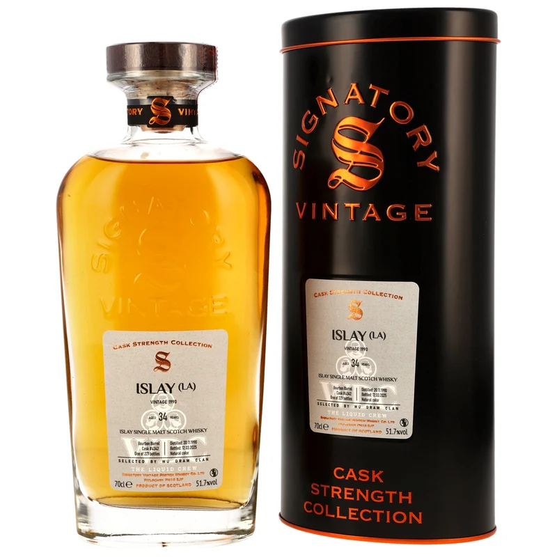 Islay (LA) 34 Jahre 1990/2025 - Signatory Vintage - Wu Dram Clan #4343