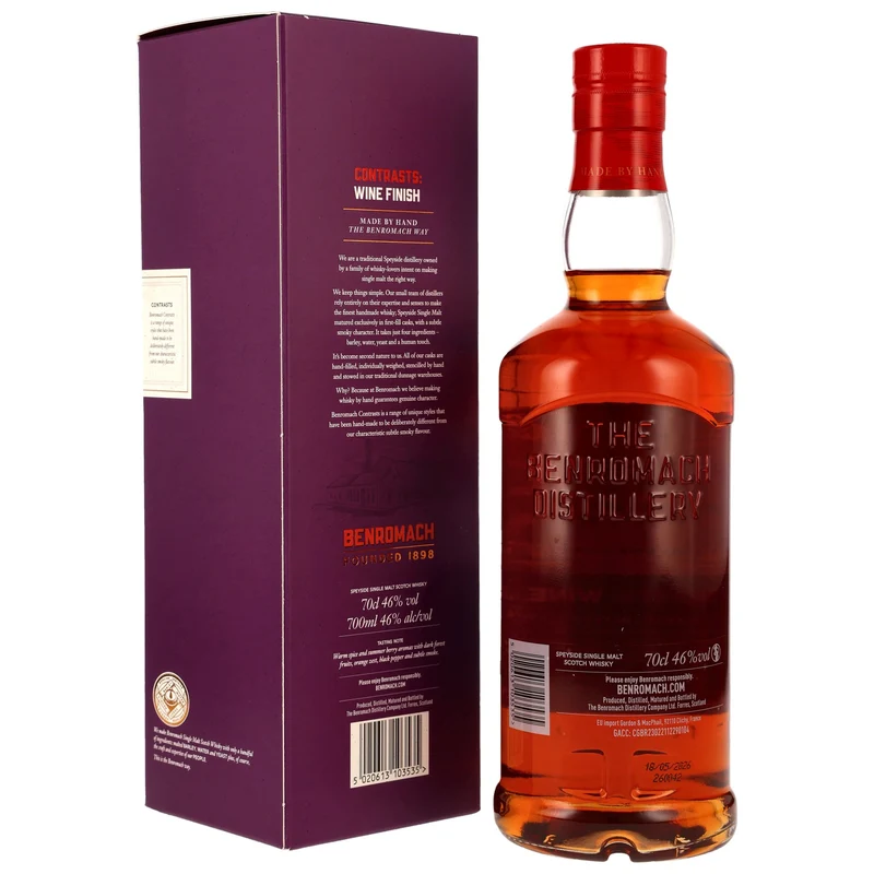 Benromach 12 Jahre 2014/2026 - Contrasts: Wine finish
