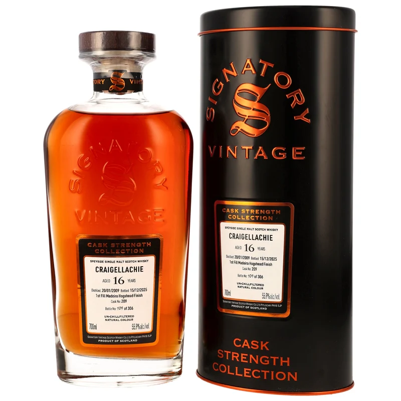 Craigellachie 16 Jahre 2009/2025 - Signatory Vintage #209