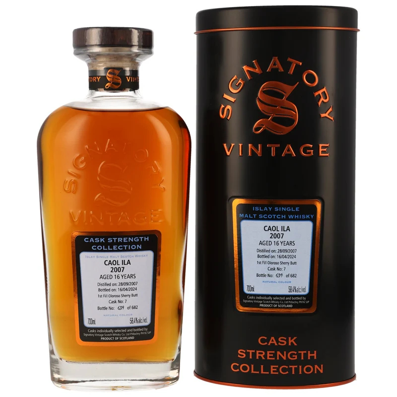 Caol Ila 16 Jahre 2007/2024 - Signatory Vintage #7