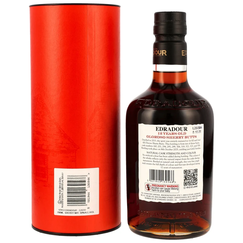 Edradour 12 Jahre - Oloroso Sherry Butts - Batch 7
