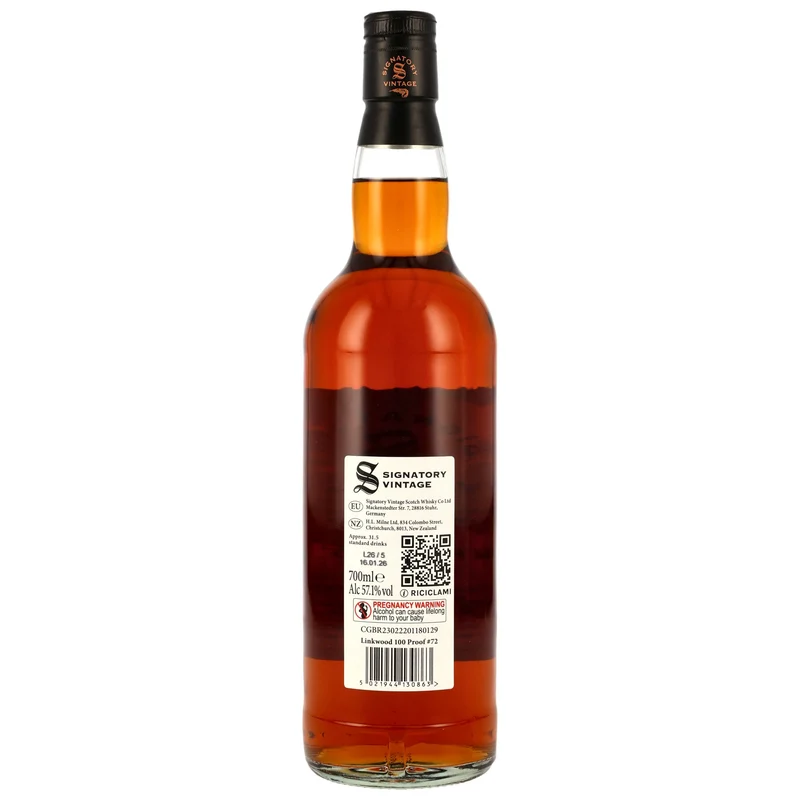 Linkwood 14 Jahre 2011/2026 - Signatory Vintage - 100 Proof #72