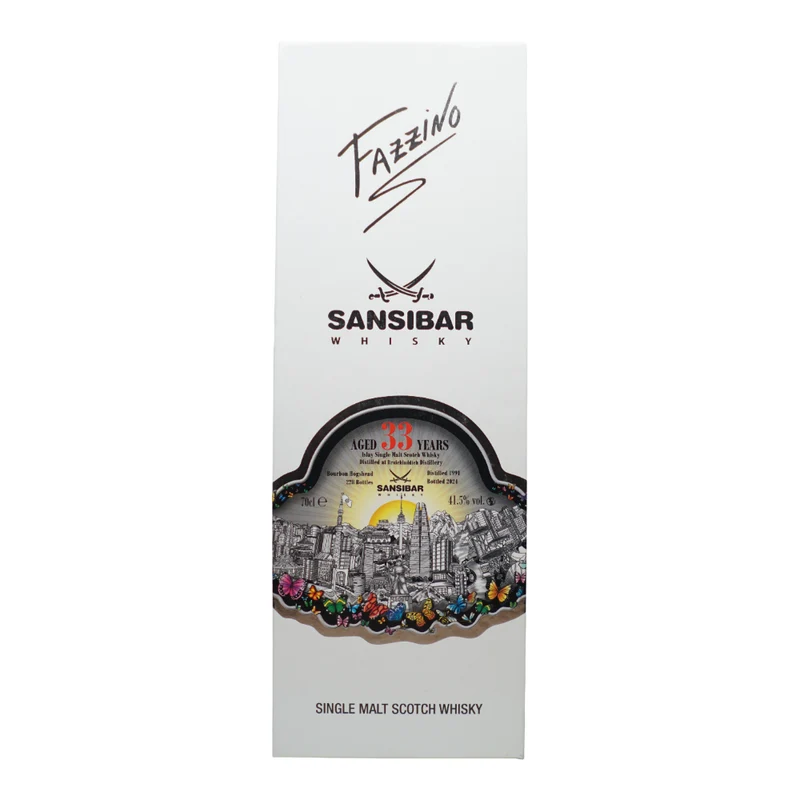Bruichladdich 33 Jahre 1991/2024 - Sansibar - Fazzino Artwork