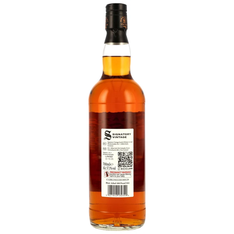 Blair Athol 11 Jahre 2014/2025 - Signatory Vintage - 100 Proof #64