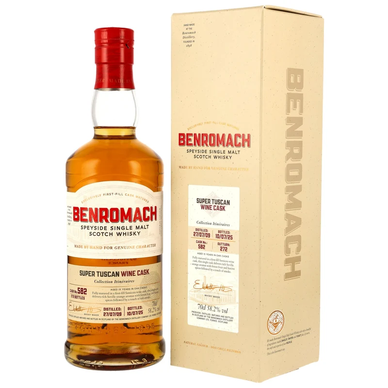 Benromach 15 Jahre 2009/2025 - Collection Itinéraires #582