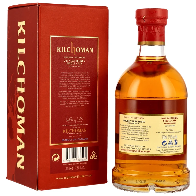 Kilchoman 7 Jahre 2017/2025 - An T-Earrach 2025