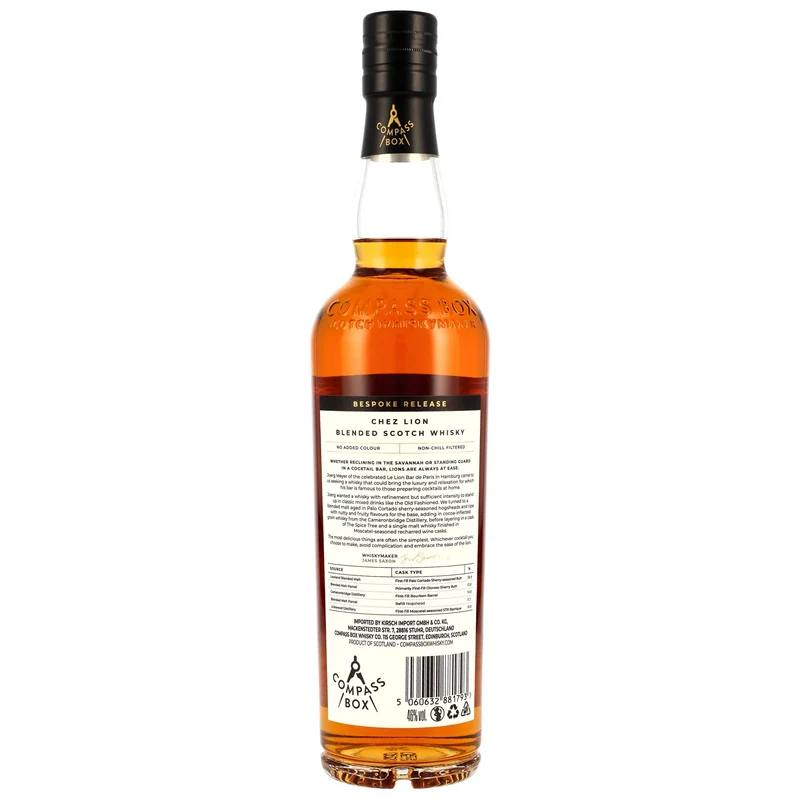 Compass Box - Chez Lion - Bespoke Release