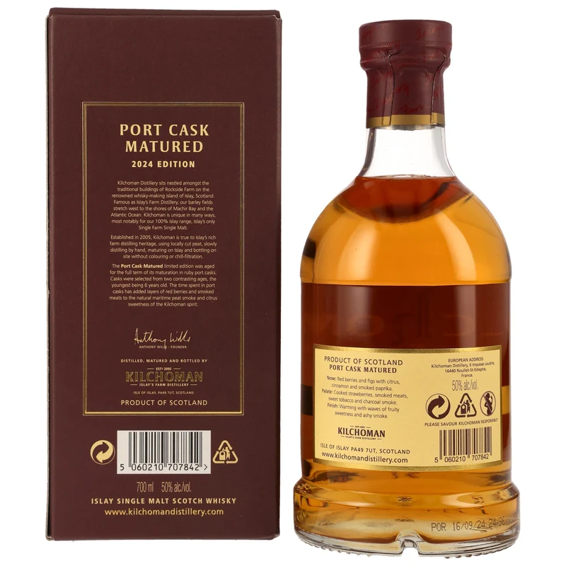 Kilchoman 6 Jahre - Port Cask Matured 2024