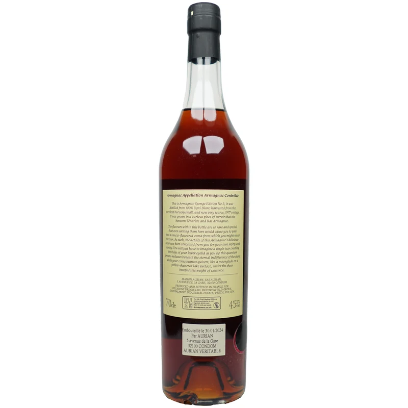 Armagnac Sponge 45 Jahre 1977/2024 - Aurian