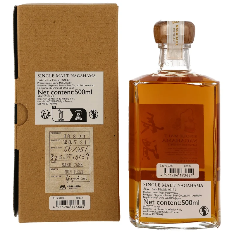 Nagahama 4 Jahre 2018/2023 - Sake Cask #137