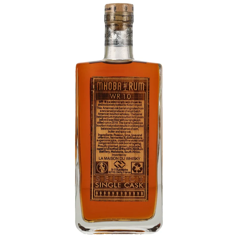 Mhoba - Kirsch Import - Single Cask Rum #WR 10