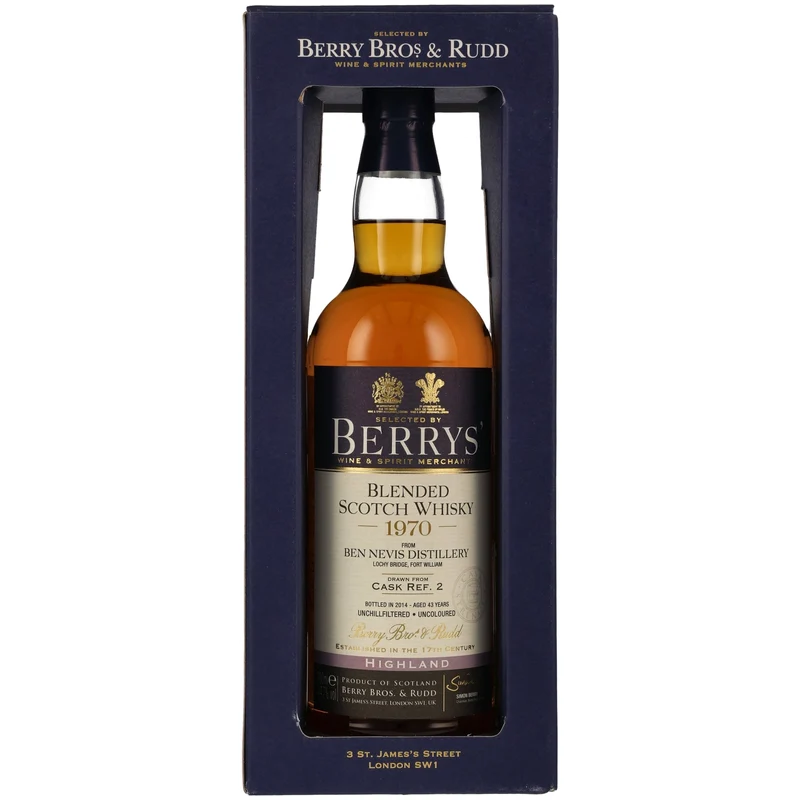 Ben Nevis 43 Jahre 1970/2014 - Berry Bros & Rudd - Single Cask #2