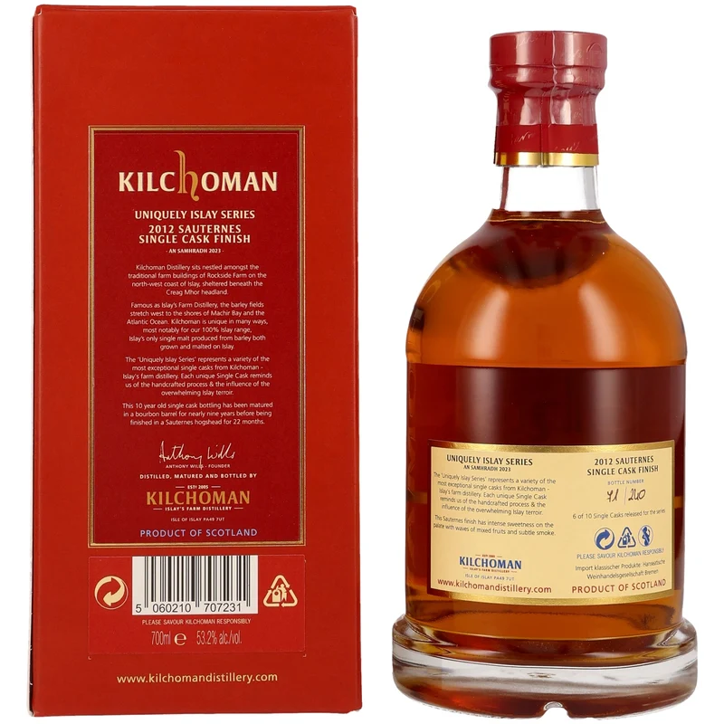 Kilchoman 10 Jahre 2012/2023 - An Samhradh - Sauternes