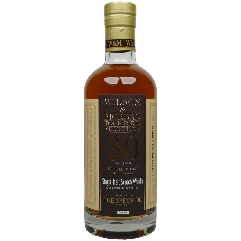 Speyside Distillery 30 Jahre 1991/2021 - Wilson & Morgan