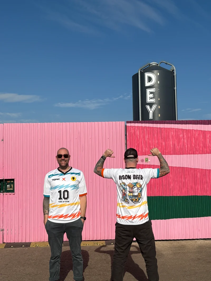 Bison Beer x Thumbs 10th Birthday Retro Football Jersey