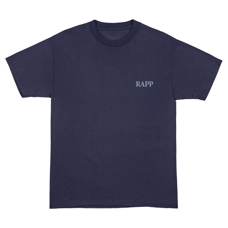 T-Shirt Rapp Monochrom navyblau