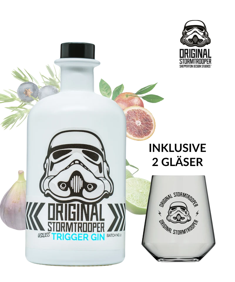 Original Stormtrooper Useless Trigger Gin inkl. 2 Gläser