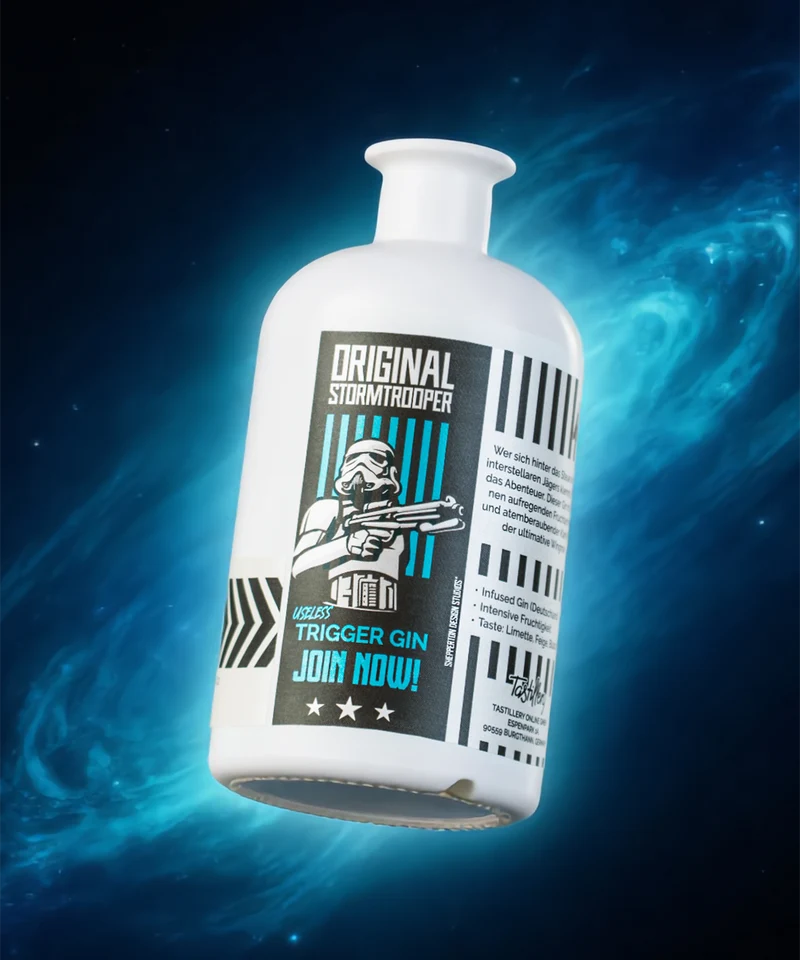 Original Stormtrooper Useless Trigger Gin inkl. 2 Gläser