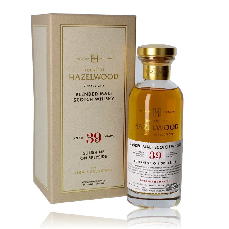 House of Hazelwood 39 Jahre Sunshine on Speyside 0,7l, alc. 42,5 Vol.-%