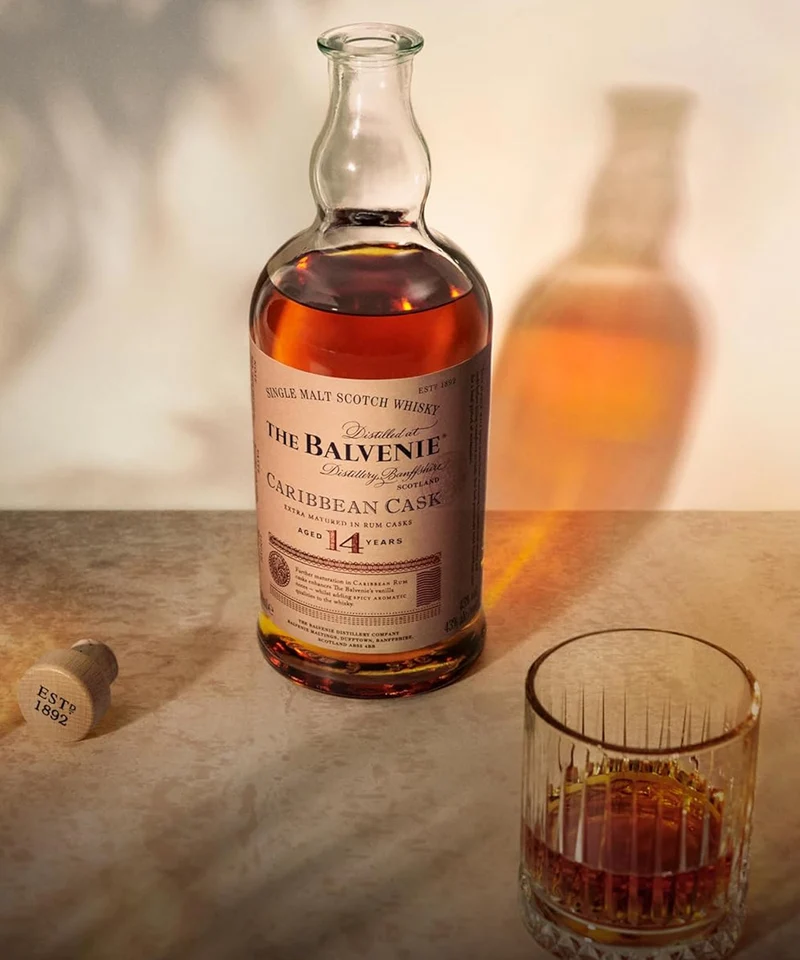 Balvenie Carribean Cask 14 inklusive Glas