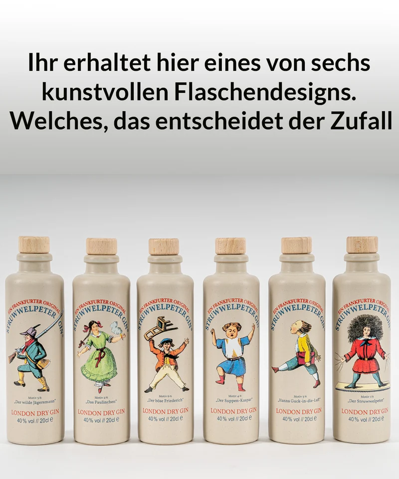 Struwwelpeter London Dry Gin 0,2L Minis