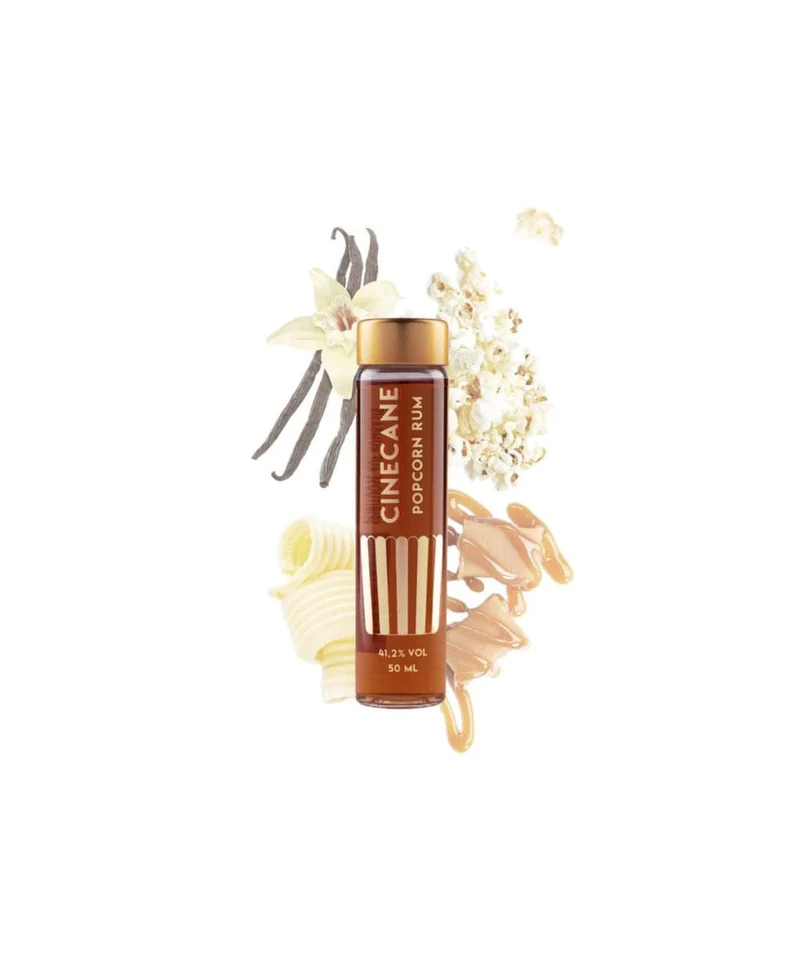 CINECANE Popcorn Rum 2.0 Gold Mini (50ml)