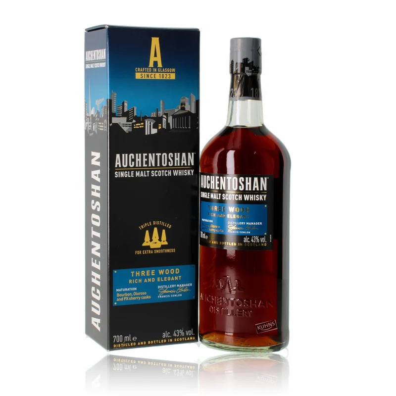 Auchentoshan Three Wood 0,7l, alc. 43 Vol.-%