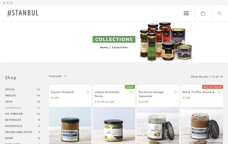 Vegetable Store Istanbul Shopify Theme