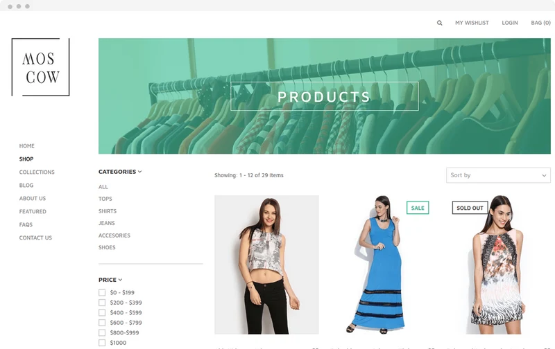 Vegetable Store Moscow Shopify Theme