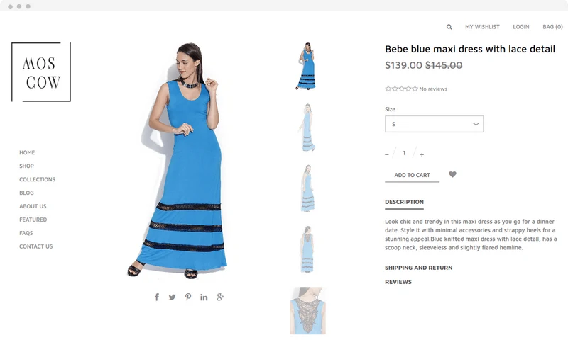 Women's Fashion Store Moscow Shopify Theme
