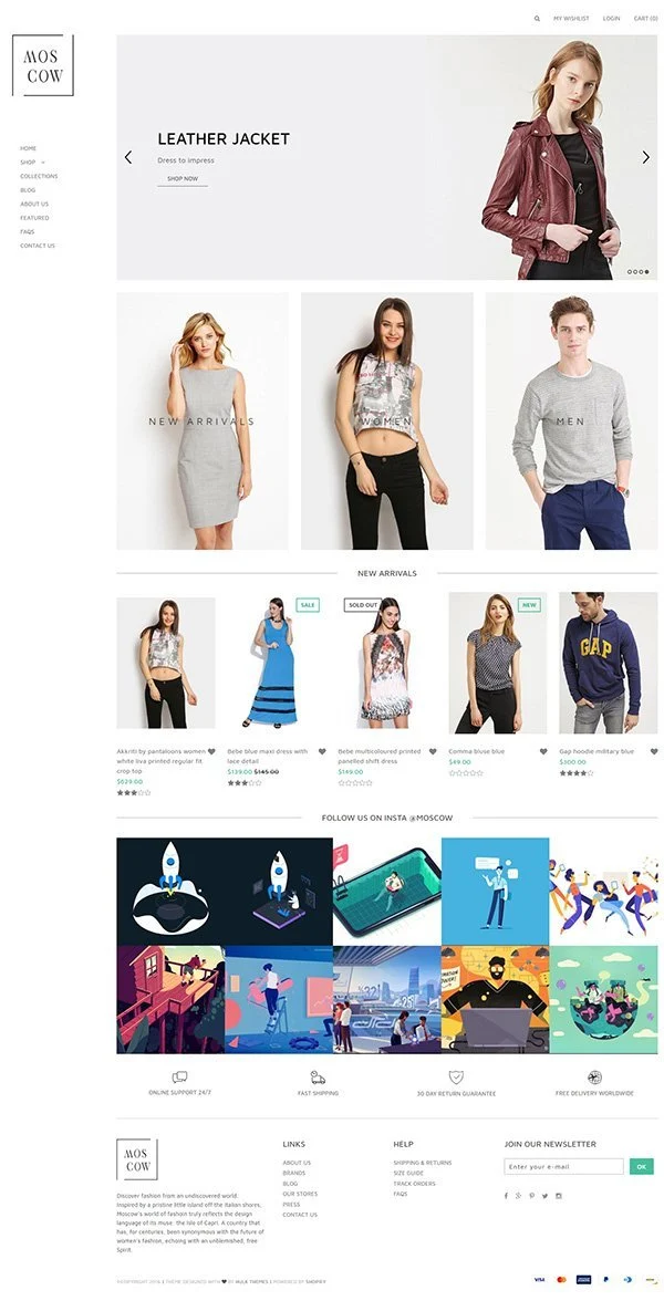 Women's Fashion Store Moscow Shopify Theme