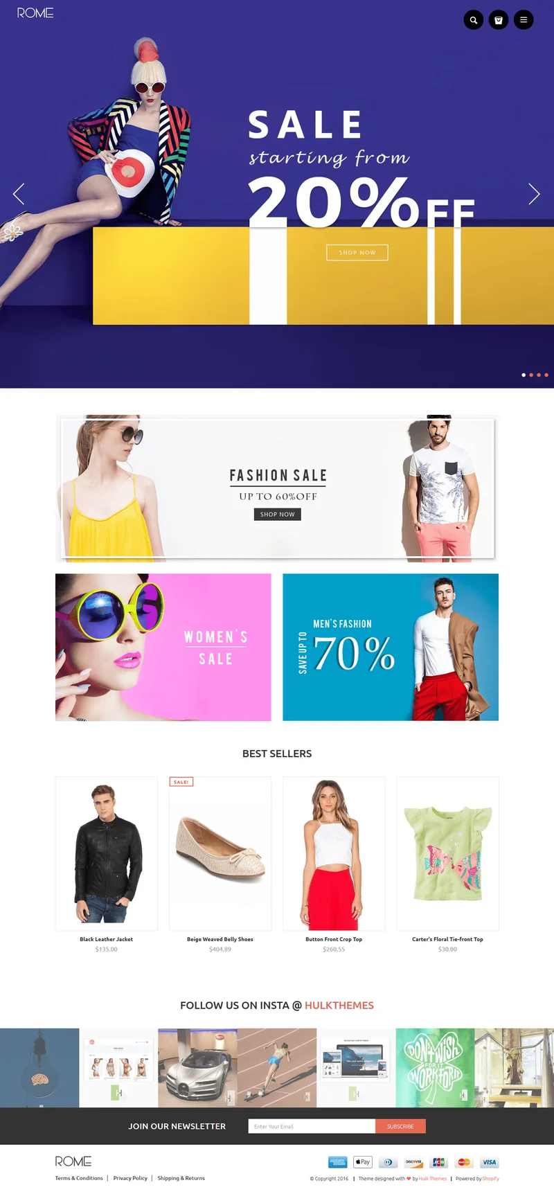 Women's Fashion Shopify Theme - Rome - HulkApps