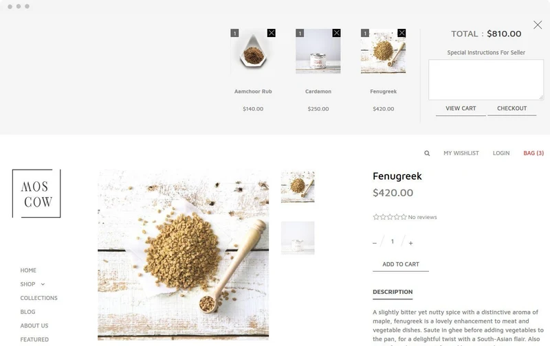 Men's Fashion Store Moscow Shopify Theme
