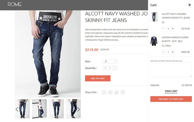 Men's Fashion Shopify Theme - Rome - HulkApps
