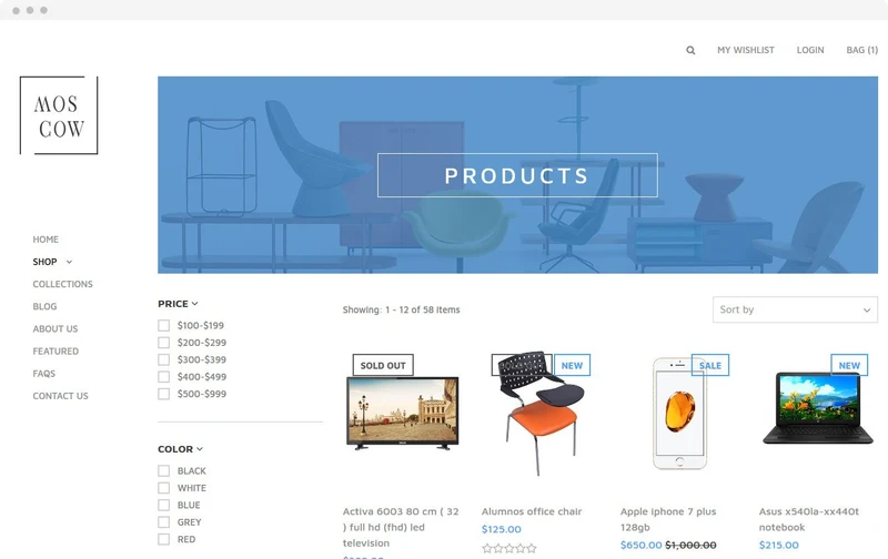 Grocery Store Moscow Shopify Theme